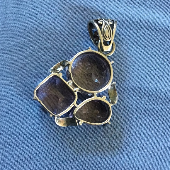 Amethyst Sterling Silver Pendant - Picture 2 of 3